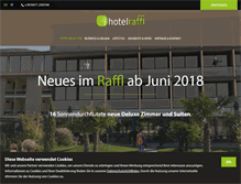 Tablet Screenshot of hotelraffl.com